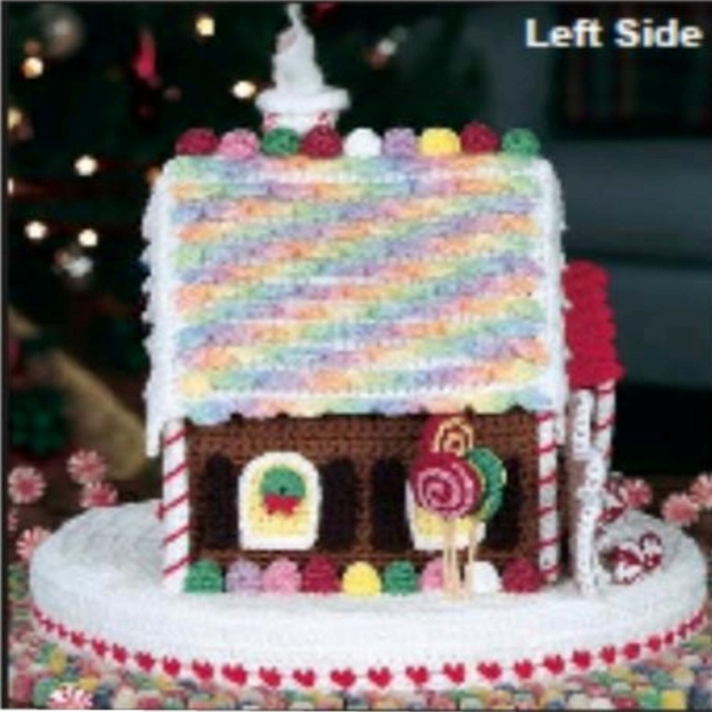 Gingerbread House Crochet Pattern, Christmas Decor