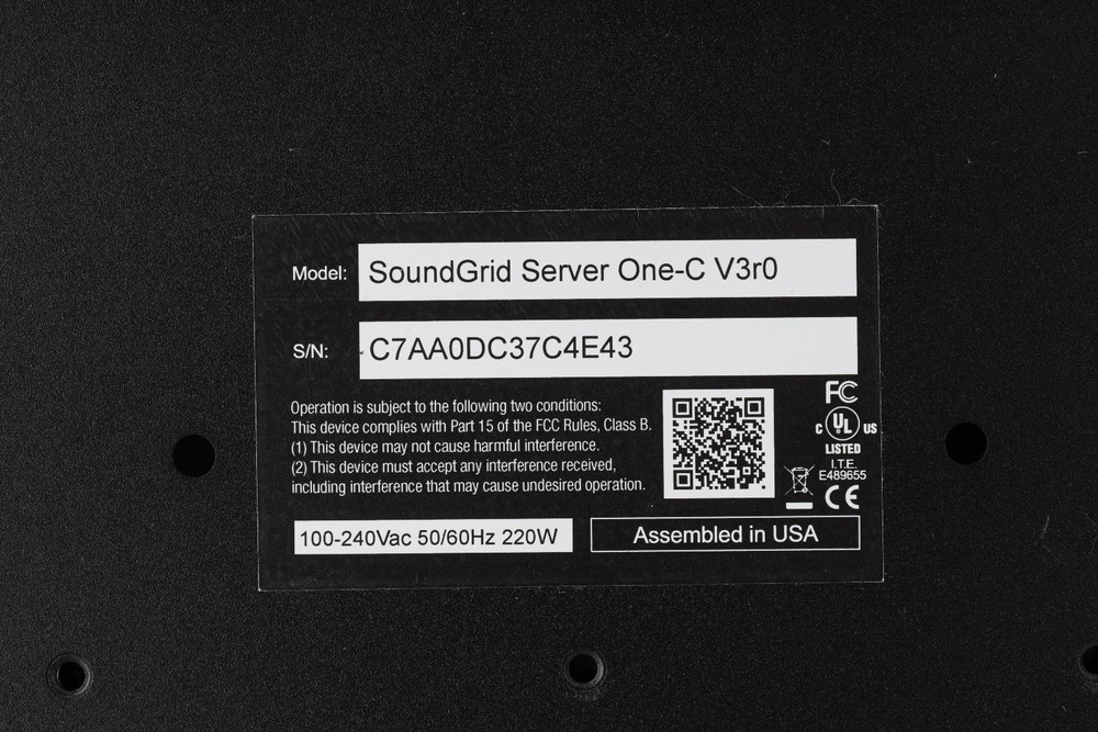 Waves SuperRack SoundGrid One-C Server Combo