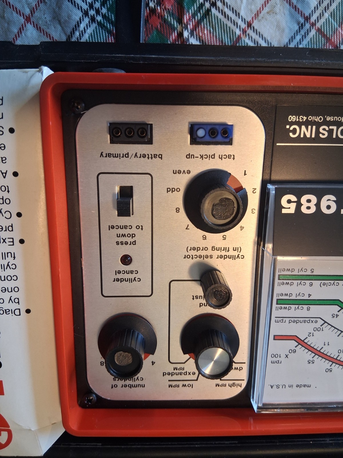 Mac Tools ET985 Cylinder Balance Analyzer. Tested And Working. Free Shipping.