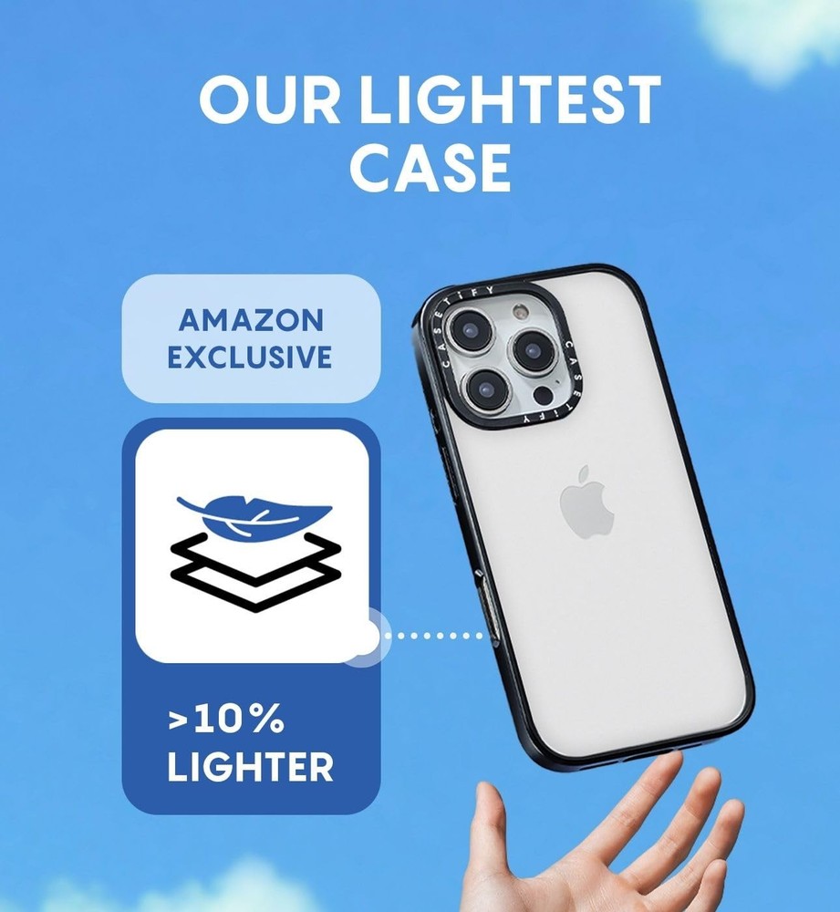 CASETiFY Compact iPhone 15 Case 4ft Drop Protection Slim Clear Lightweight