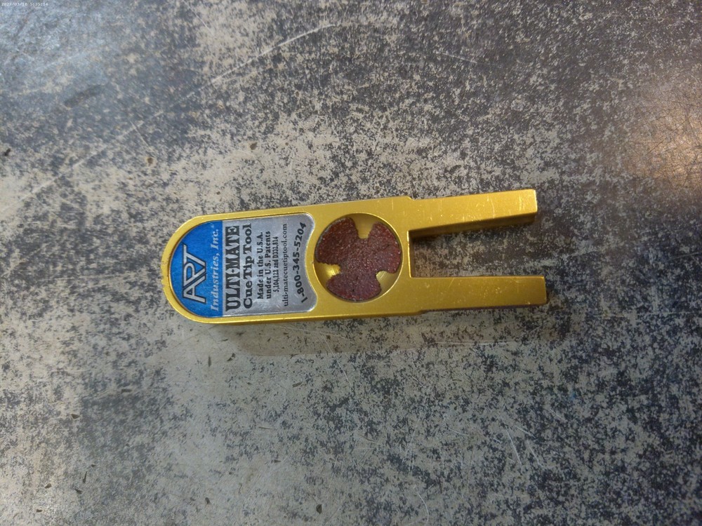 APT ULTIMATE POOL CUE TIP SHAPER  TIP TOOL USA MADE