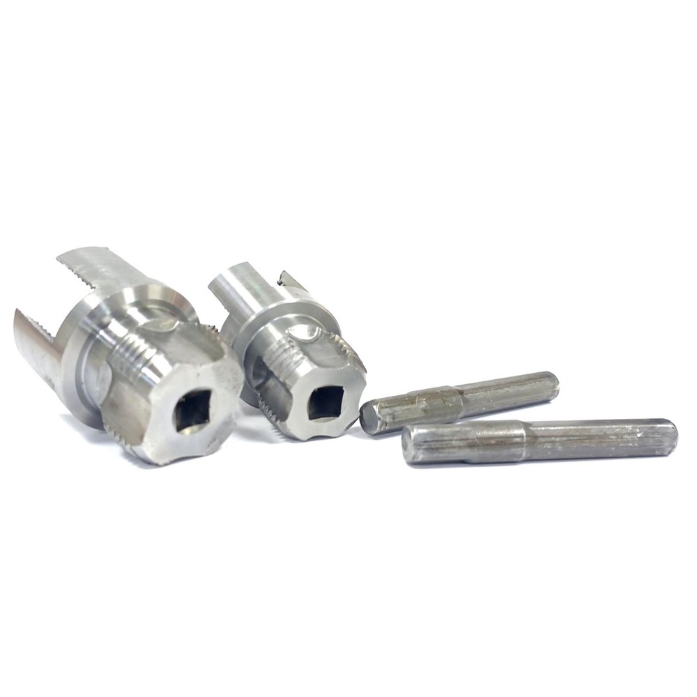 2 Pcs Carbon steel Water Pipe Threading Tool Integrated Internal & External Pipe