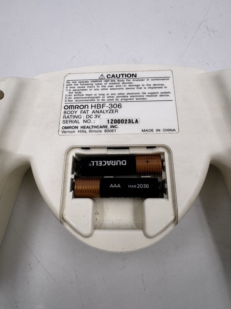 OMRON HBF-306 Body Fat Analyzer Handheld Machine