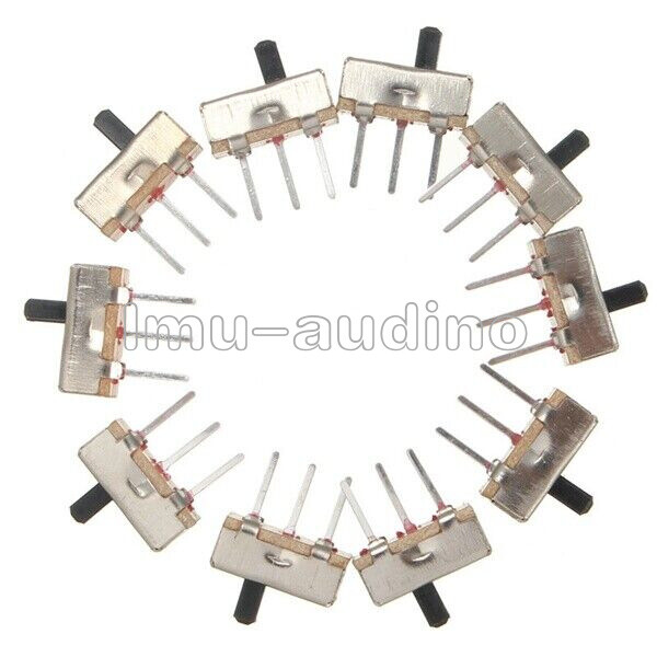 20PCS SS12D00G3 2 Position 3Pin SPDT 1P2T PCB Panel Mini Vertical Slide Switch