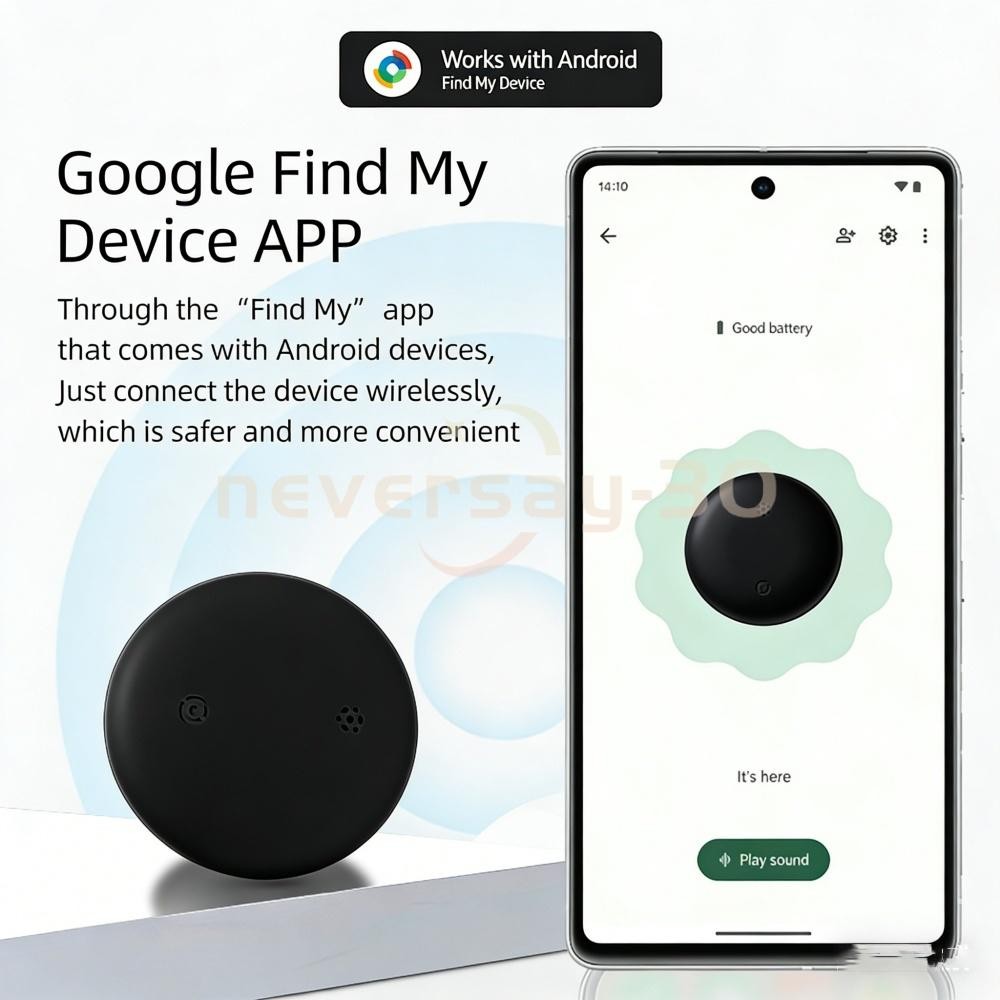 Car Tracker Tag for Android Only, Real Time Car Tracking Device Mini Hidden