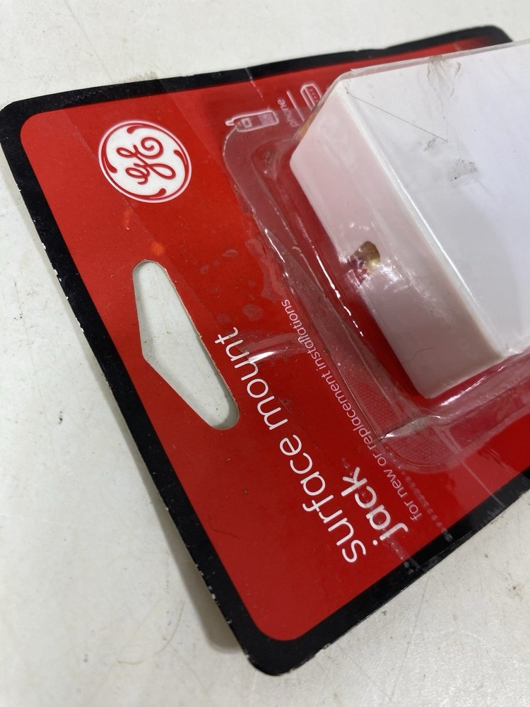 GE Surface Mount Jack for Phone - 76136 White
