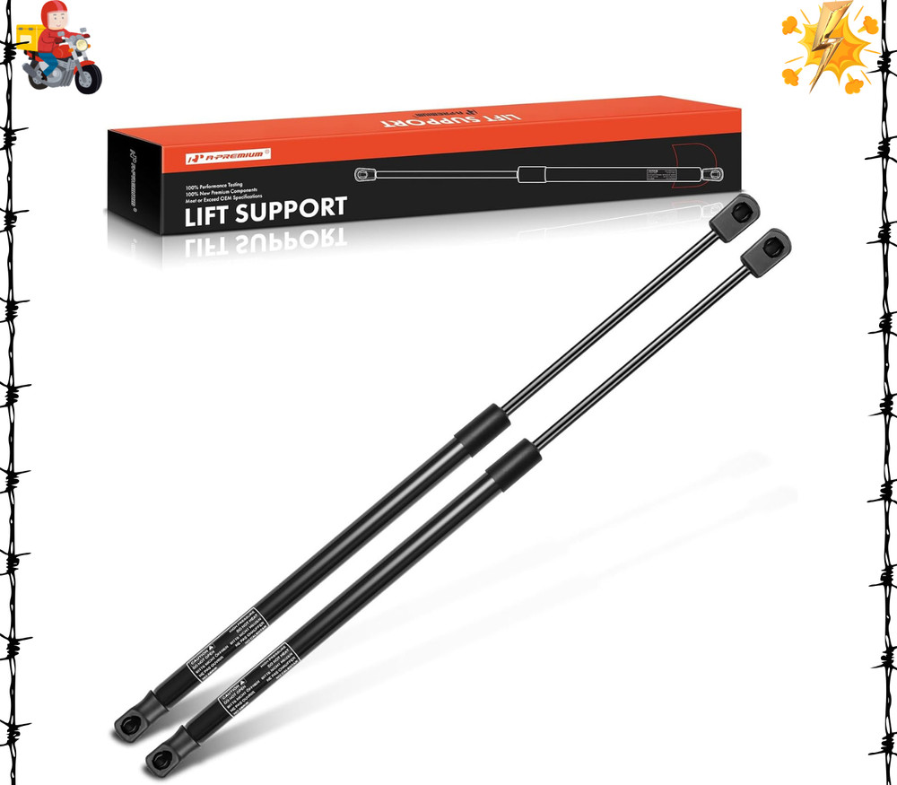 Rear Tailgate Lift Supports Shock Struts Compatible with For Accent 2012-2017