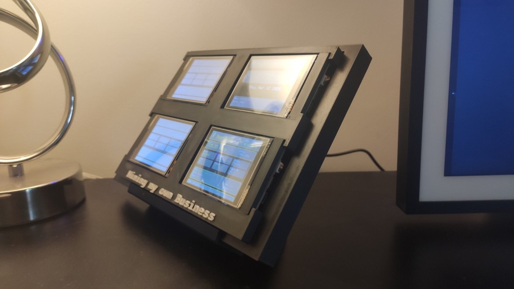 Spark - Nerd Miner Crypto Mining Rig - 4 x 720 kh/s Wall Mountable - Mining Rig