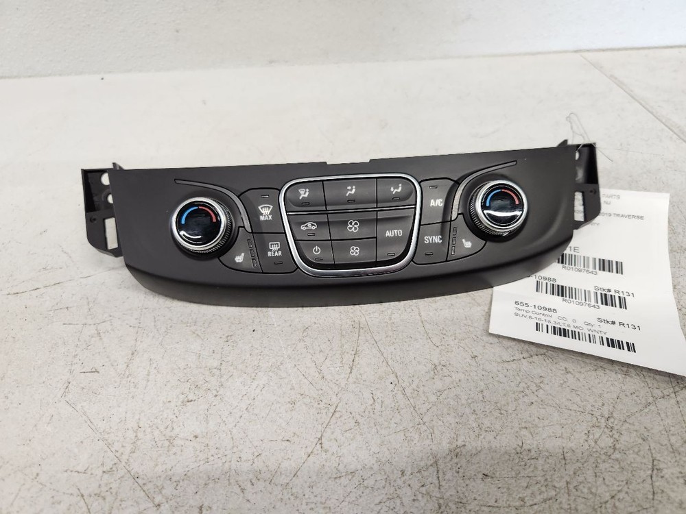 Temperature Control Front With Seat Heating Control Fits 18-21 TRAVERSE 1097643