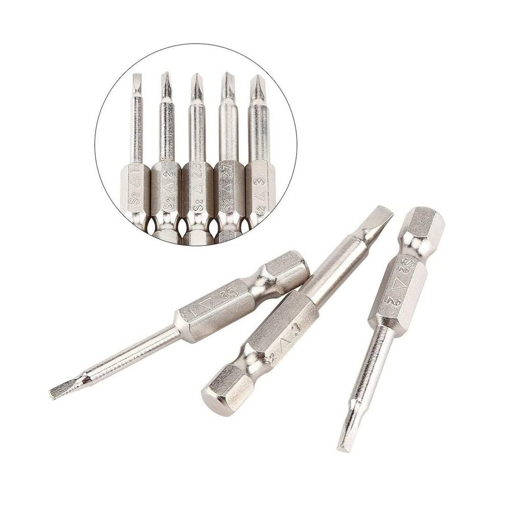 Fixinus 6 Pieces Magnetic Triangle Screwdriver Bits Set 1/4 inch Hexagonal 1....