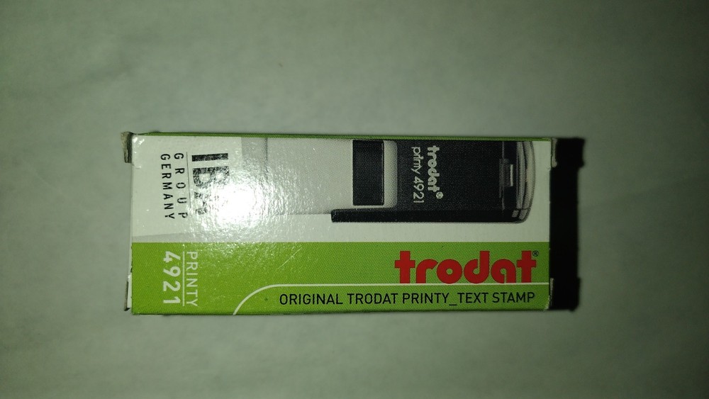Original Trodat _text Stamp (296)