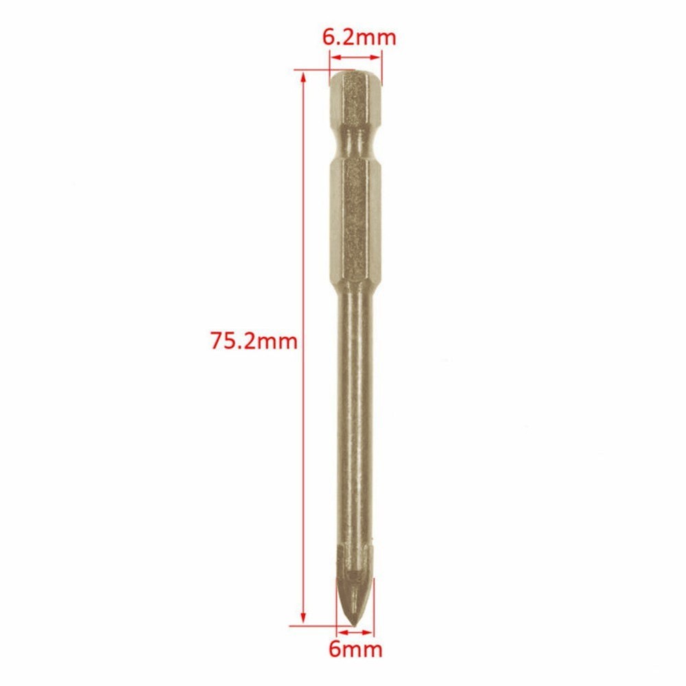 10pcs 6mm Multi-Material Tile Drill Bits Sets For Ceramic Porcelain Masonry Part