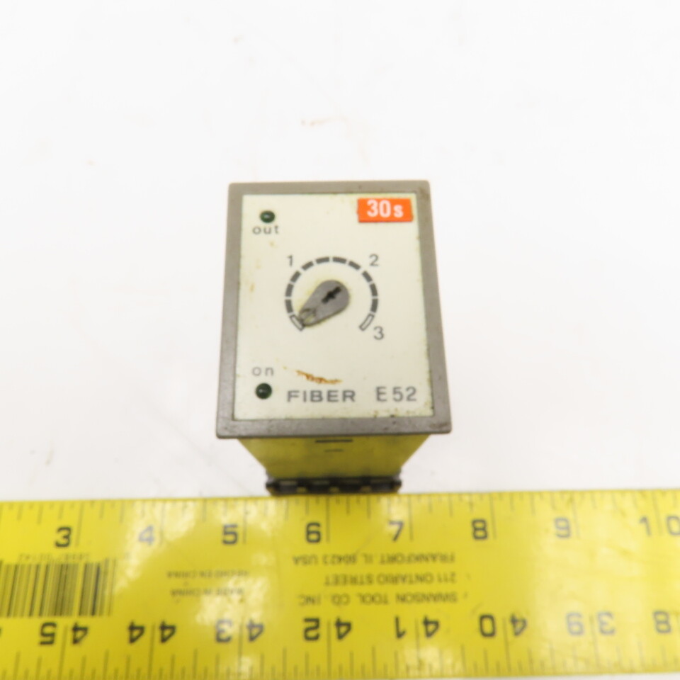 Fiber E52 F01 220VAC 24VDC Timing Relay 30 Second