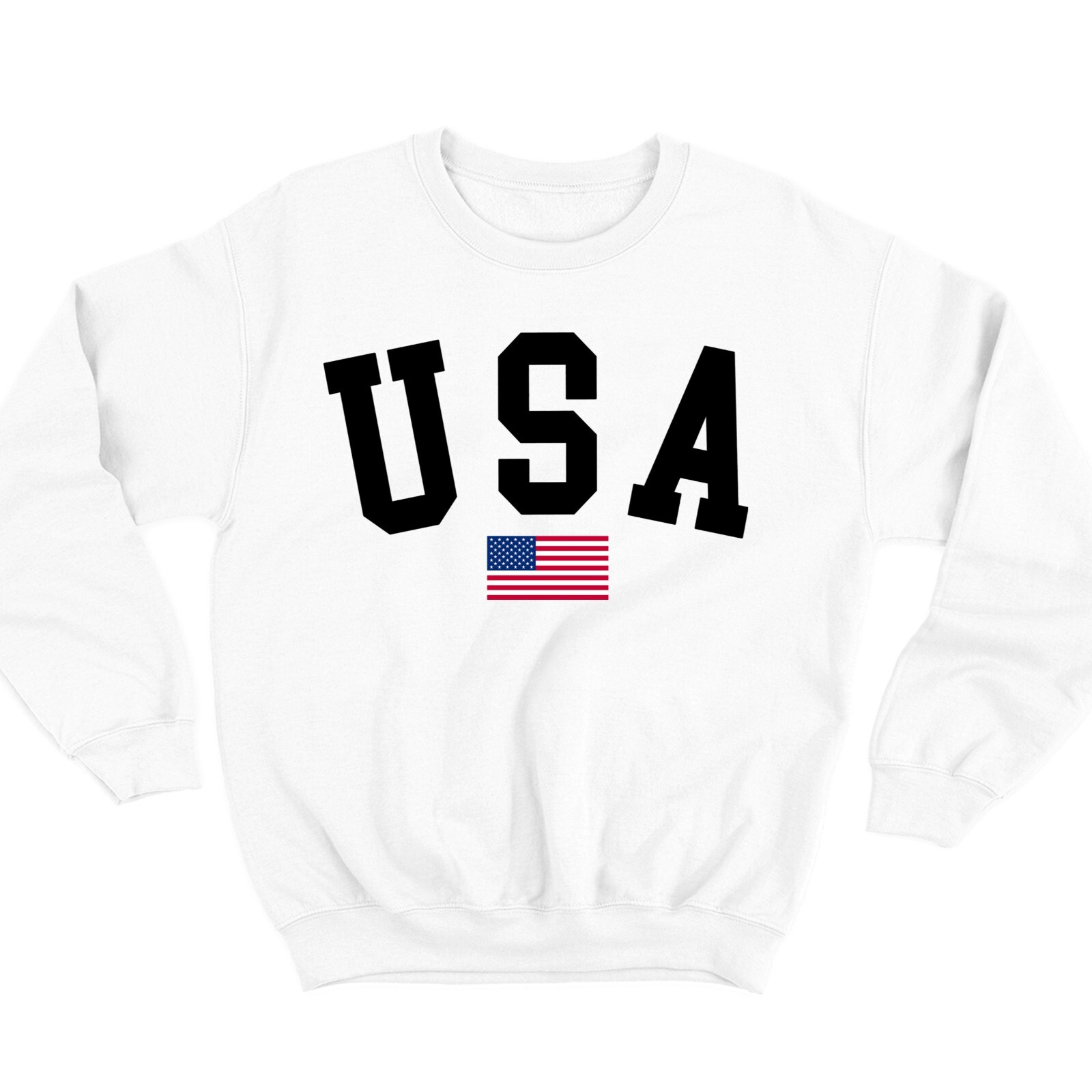 USA Sweatshirt Flag Sweatshirt 4th of July Sweatshirt Independence Day Crewneck