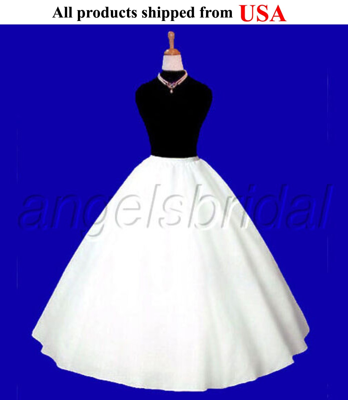 Premium Quality Plus Size Super Full A-line Crinoline Petticoat Prom Skirt Slip