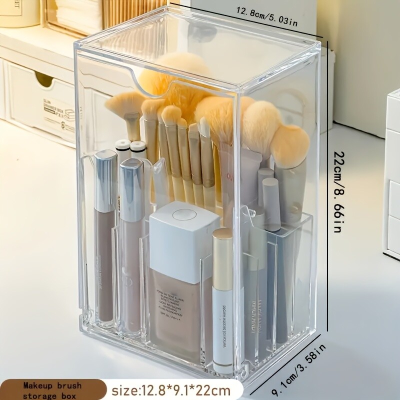 Adjustable Acrylic Makeup Brush Holder