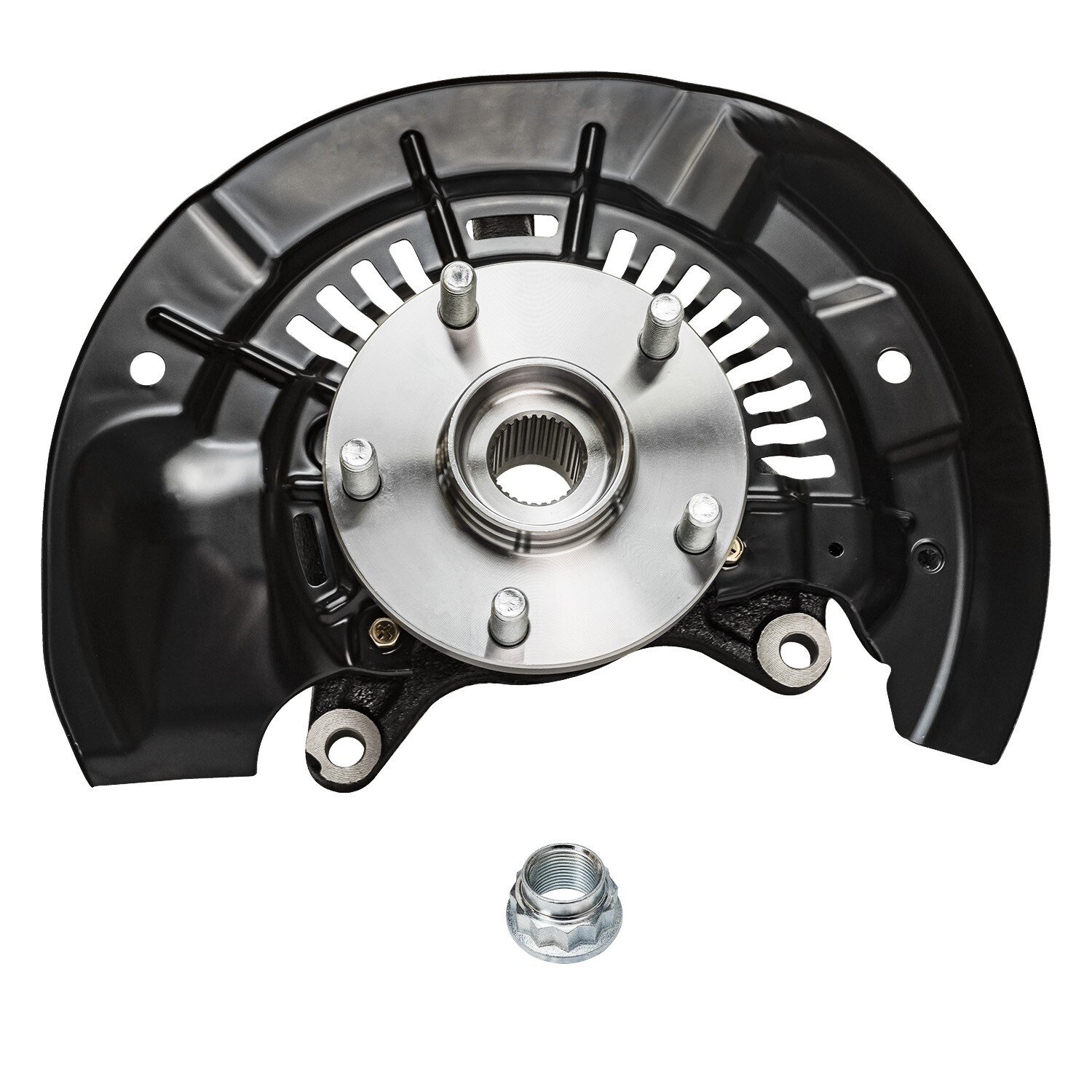 AWD Pair Front Steering Knuckles Wheel Hub Bearings for 2011-2017 Toyota Sienna