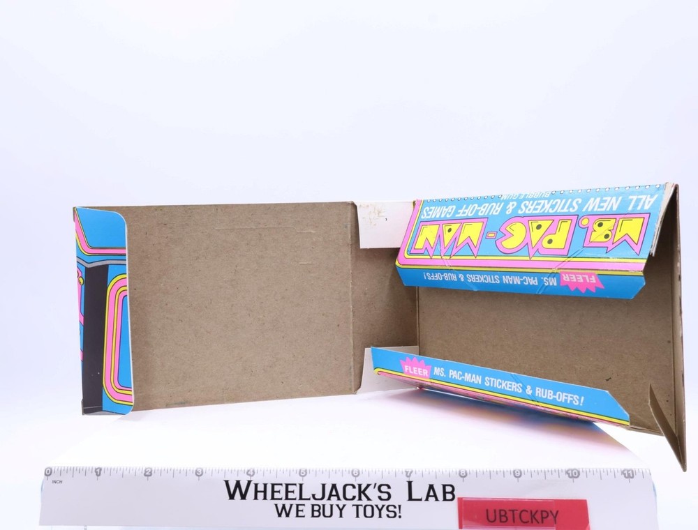 Ms. Pac-Man Stickers & Bubblegum EMPTY BOX 1981 Fleer Vintage