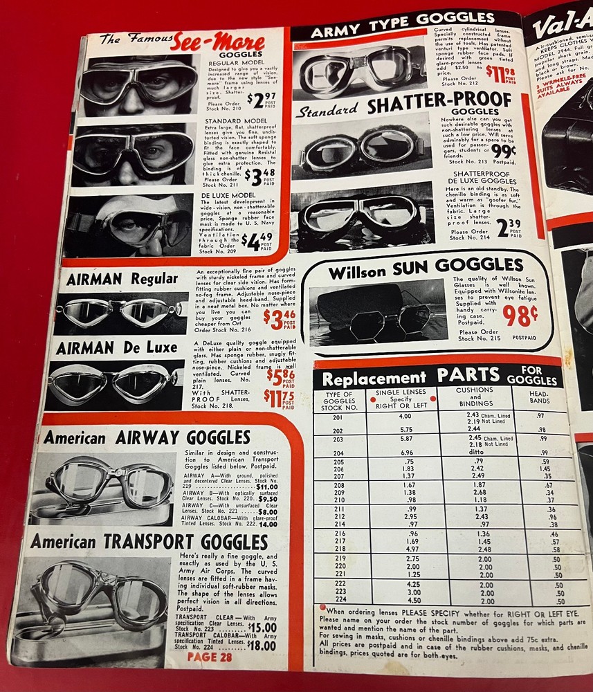 1939 KARL ORT AVIATION CATALOG – ORIGINAL PRE-WAR REFERENCE