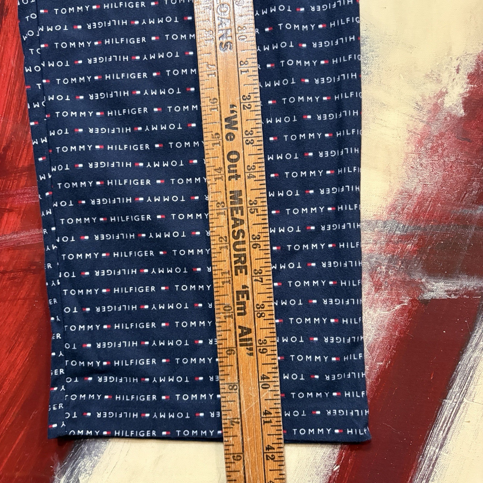 $42 Tommy Hilfiger Medium Wedgewood Pajama Sleepwear Blue Pants Drawstring NEW