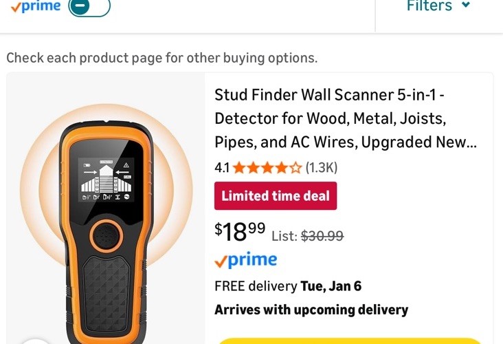 stud finder wall scanner