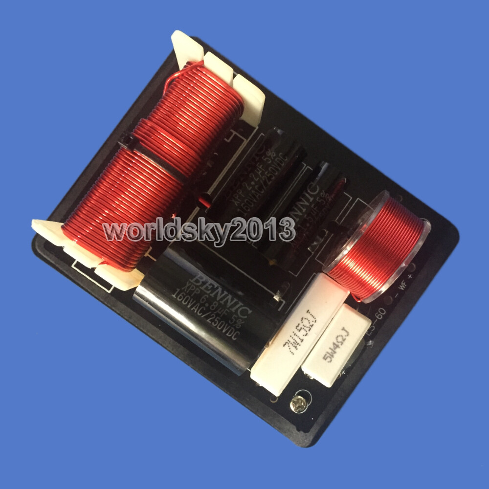2x 260W High-Low 2 Unit Speaker Frequency Divider Crossover Filters Junction Box