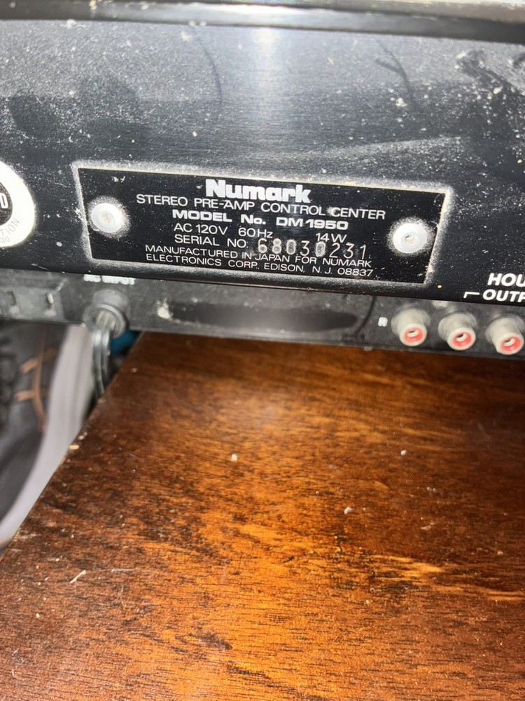 Numark DM1950 PPD Preamp Mixer