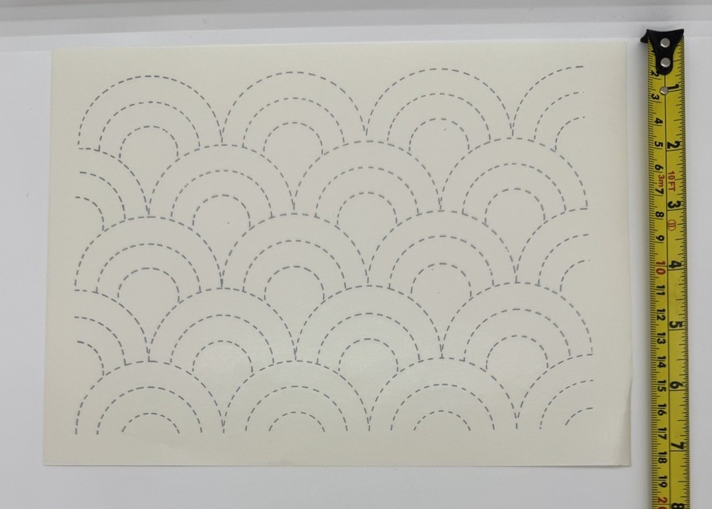Sashiko Pattern Transfer Paper 6 pieces Japan