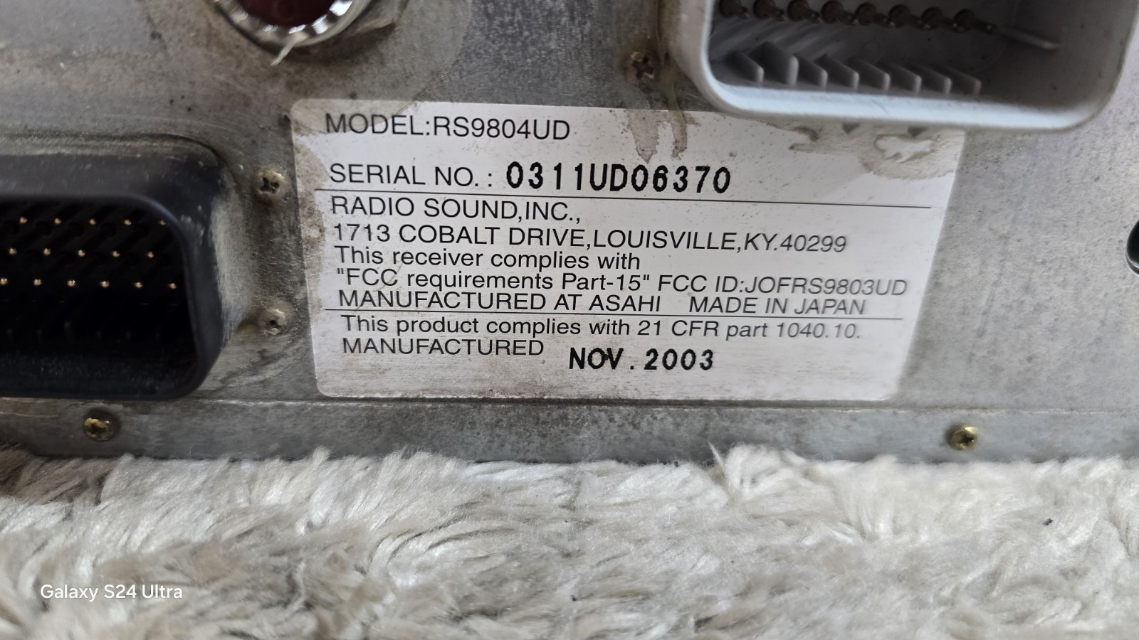 Harley Davidson Radio Touring CB CD 76146-04 04-06