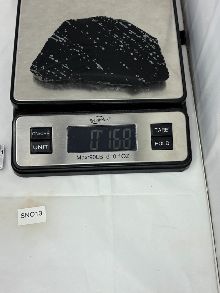 Snowflake Obsidian Slab Lapidary Cabbing Knapping Combo ship avail
