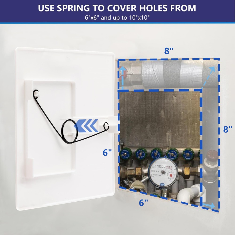 Access Panels Spring-Fit 8"x8" External 10"x10" Square