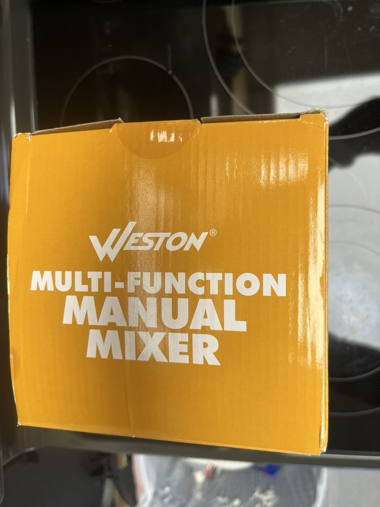 Weston 6 Cup MULTI-FUNCTION MANUAL MIXER With ATTACHMENTS. NEW Box Opened.