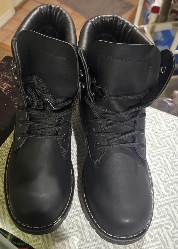 Black Work Boots Mens Size 9-11.5