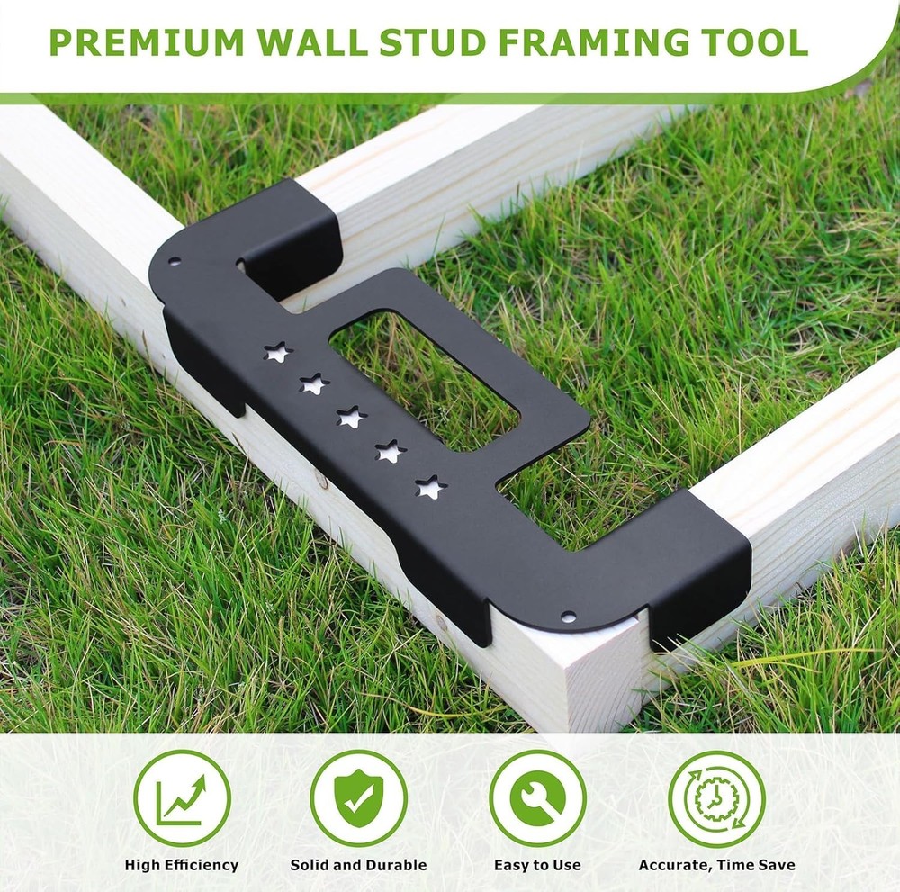 1PCS Stud Layout Tool Framing Tools 12 Inch Framing Spacing Tool, Precision Meas