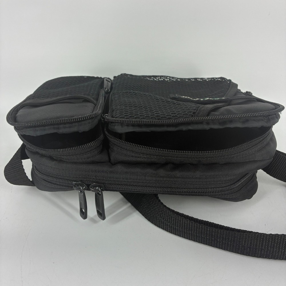VTG Case Logic Black Mesh Soft Shell CD Discman Carry Case Shoulder Strap