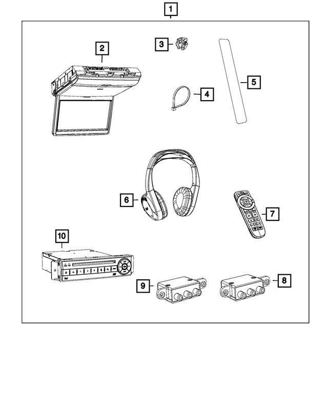 Genuine Mopar Wireless Infrared Remote 5091148aa