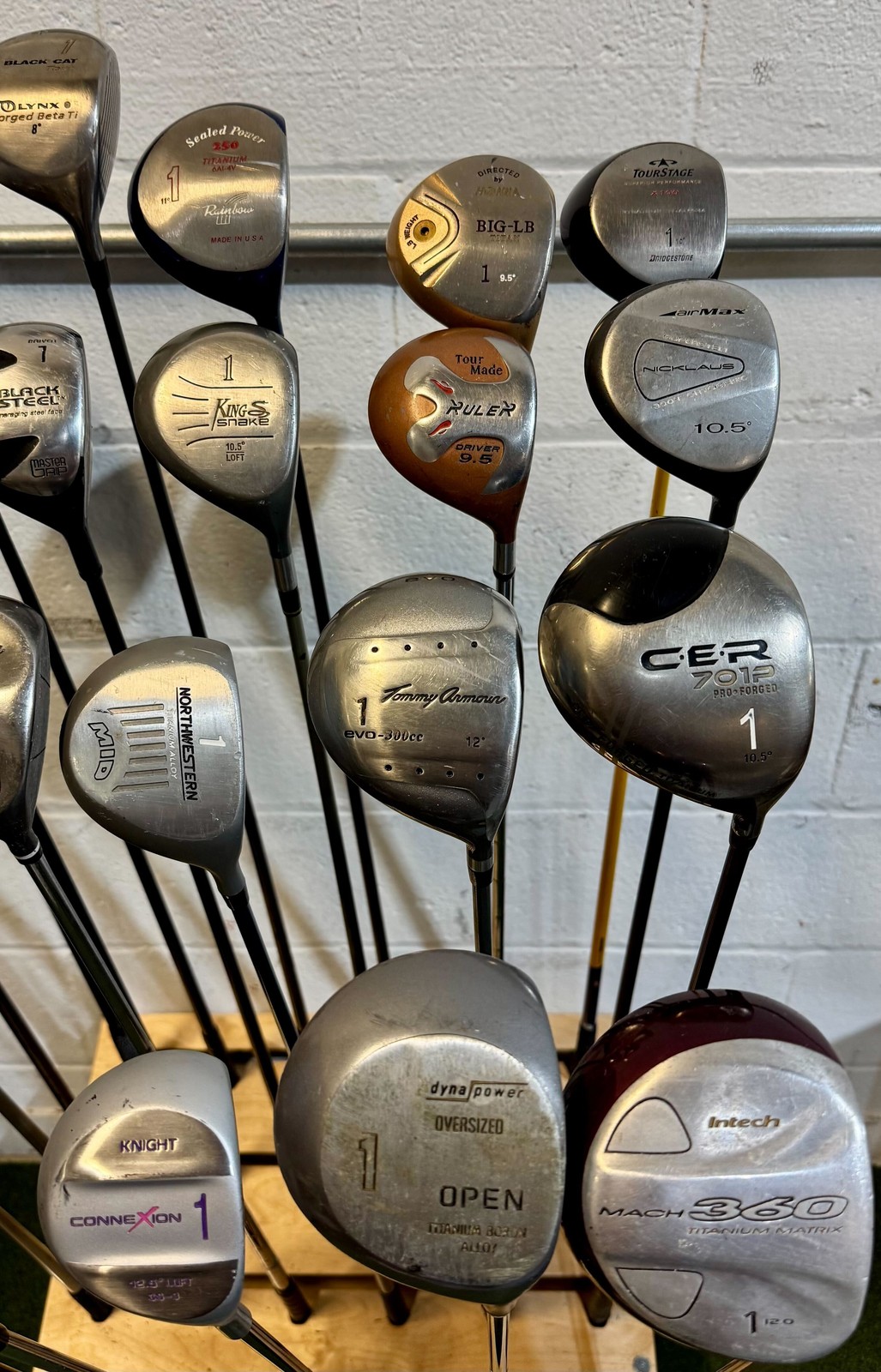 Wholesale Lot of 35 Golf Clubs - Assorted Drivers - Mixed Flexes/Lofts/Lengths