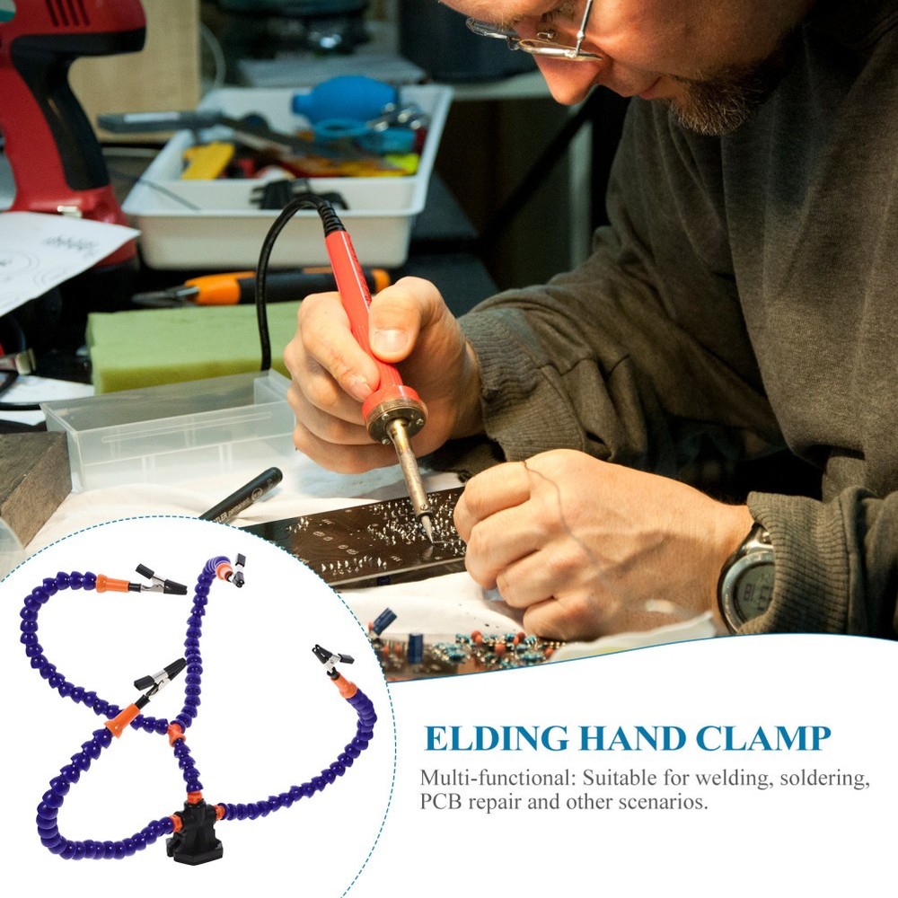 Pcb Circuit Board Holder Soldering Fixture Adjustable Third Hand Tool