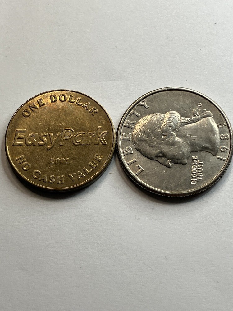 One Dollar Easy Park Parking Token Vancouver Washington #ta1