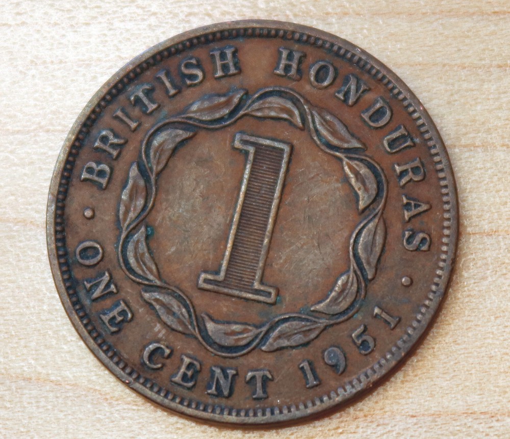 1951 British Honduras 1 Cent