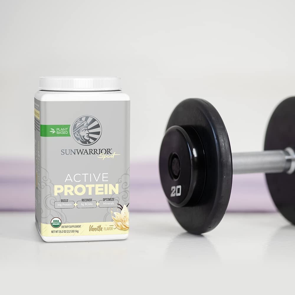 Sunwarrior Pre & Post Workout Active Protein Vegan - Vanilla Protein, 2.2 lbs