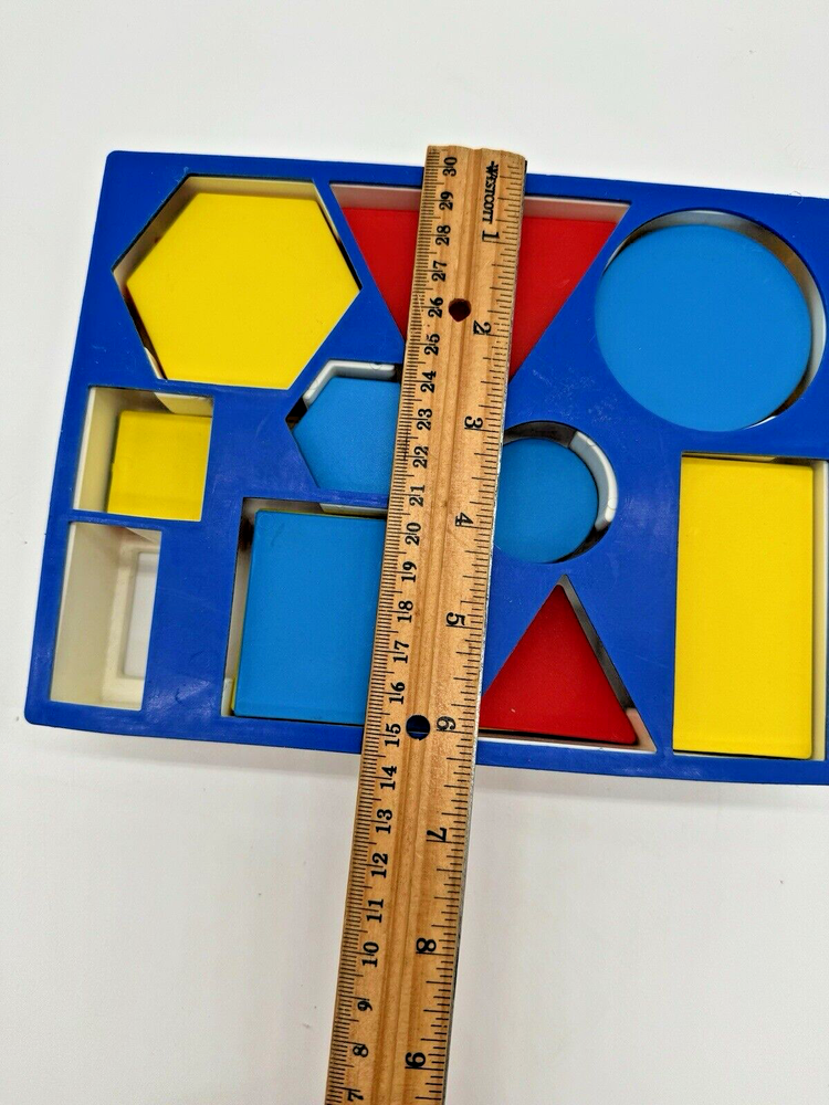 Attribute Block Desk Set w/Storage Tray by Learning Resources Educational 50 Pcs