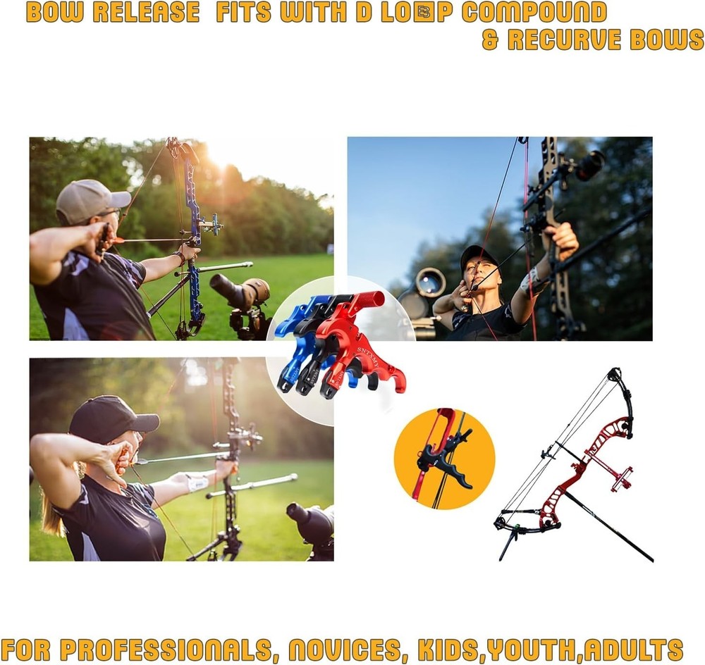 Advanced Archery Thumb Release Trigger - Compatible with Compound & Recurve Bows
