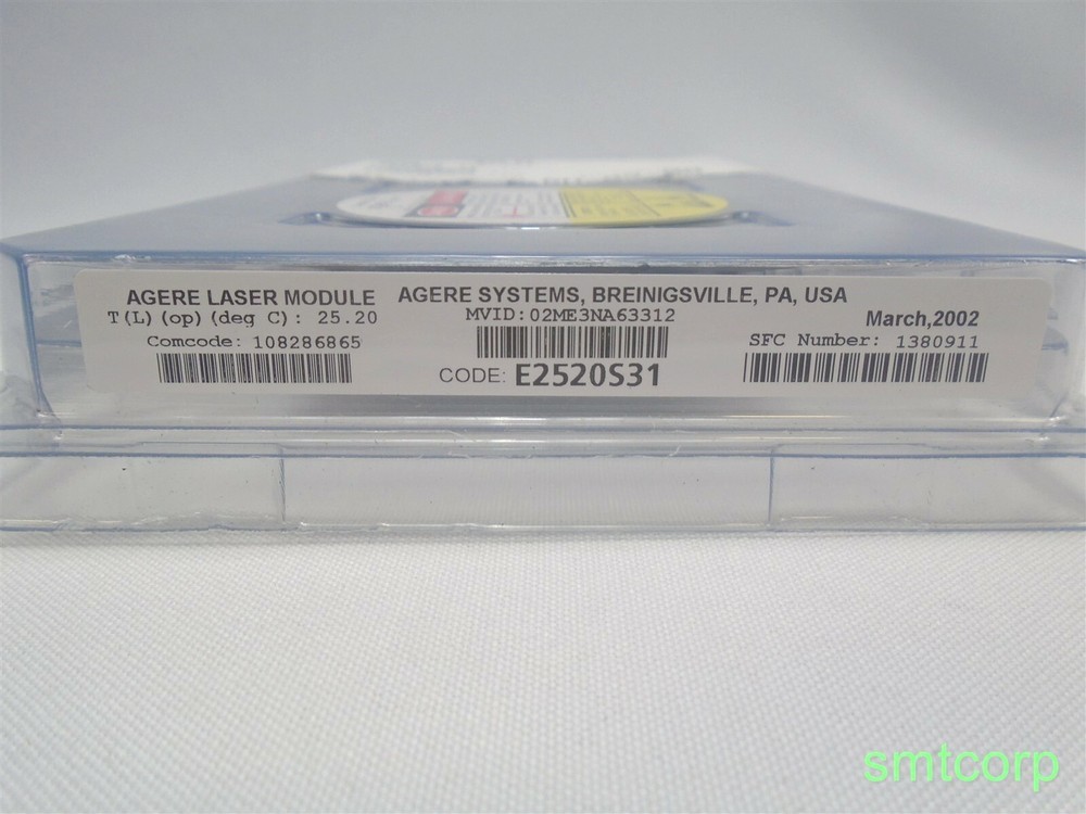 Agere Systems Fiber Optic Laser Module Part Number E2520S31