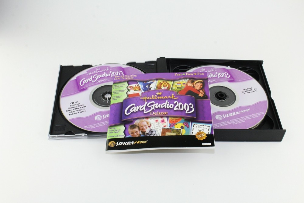 Hallmark Card Studio Deluxe 2003 Windows 98 XP Software