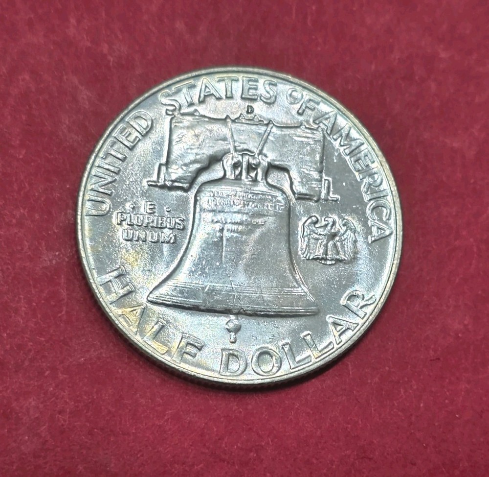 1954-D Franklin Half Dollar Nice Toning, MS Condition.