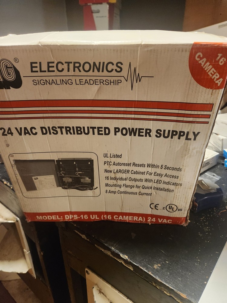 MG-DPS-16UL 16 CAMERA POWER SUPPLY 24VAC