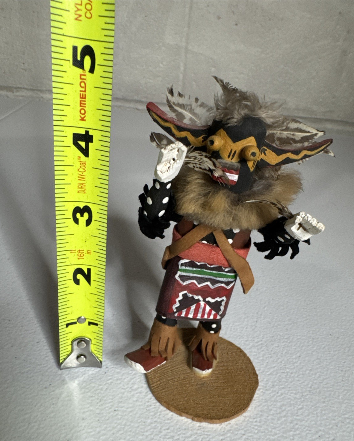 Vintage Navajo KATSINA Native American Indian Kachina Doll SNAKE RACER 4.5"H
