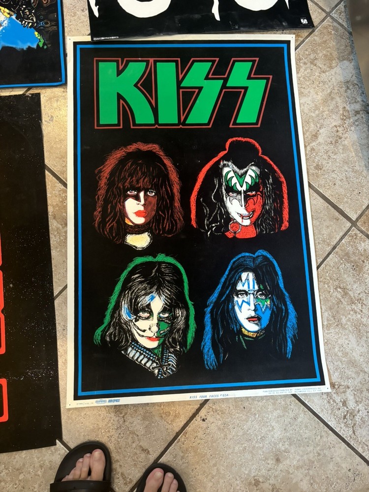Kiss blacklight posters
