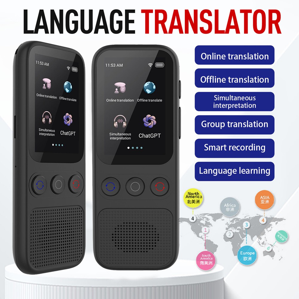 Portable S80 Language Translator Device with 138 Languages Voice Translating